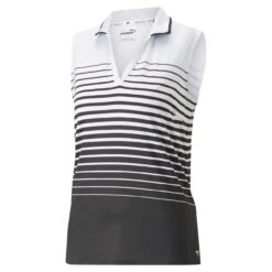 Puma Women's MATTR Stripe Sleeveless Polo