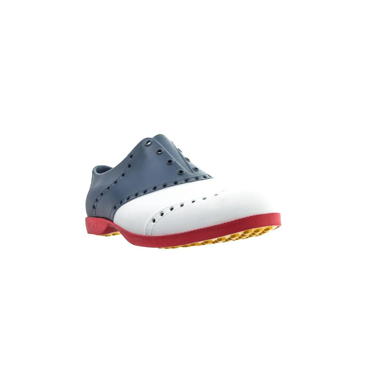 Women's Oxford Saddle Spikeless Shoe - Red/White/Blue - Image 2