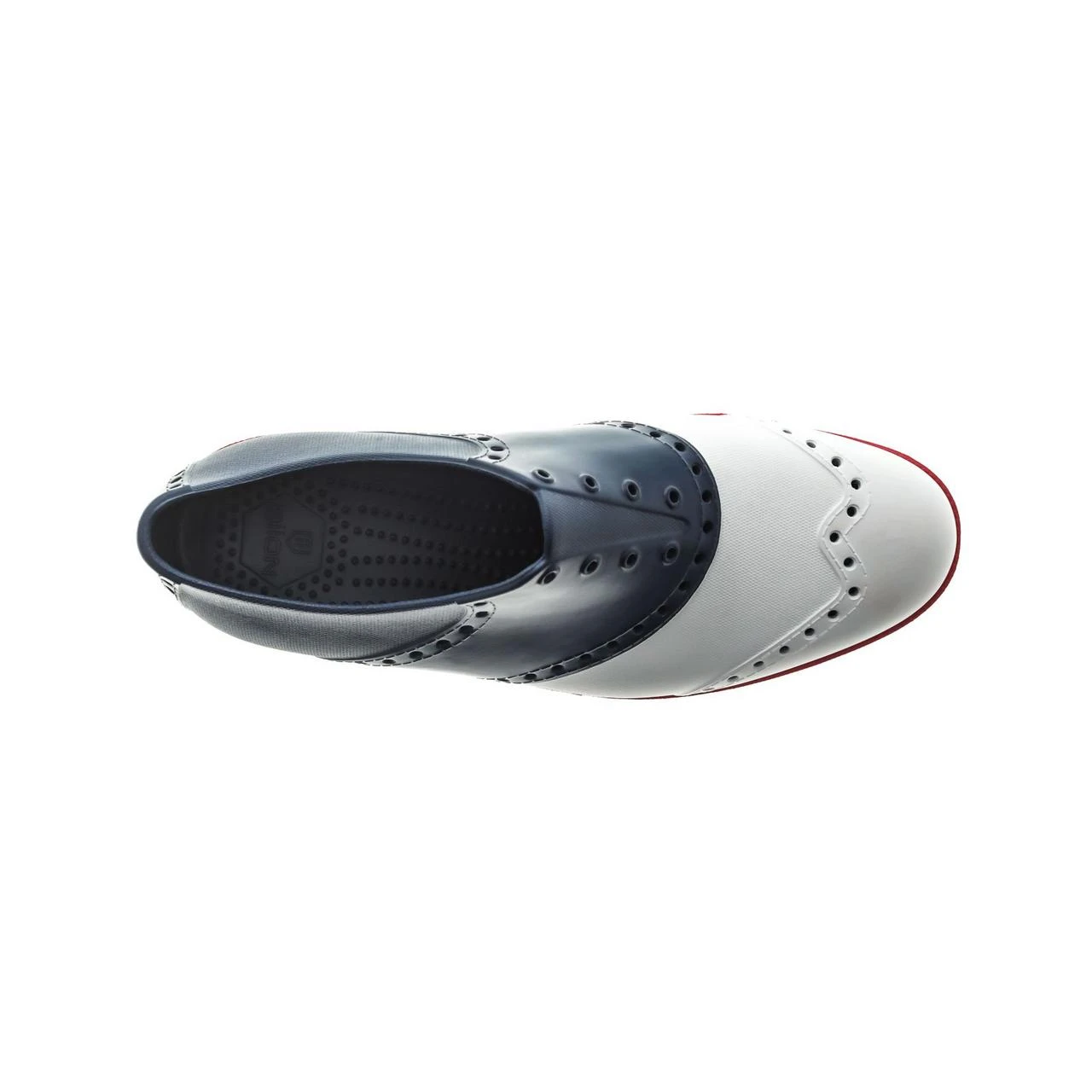 Women's Oxford Saddle Spikeless Shoe - Red/White/Blue - Image 4