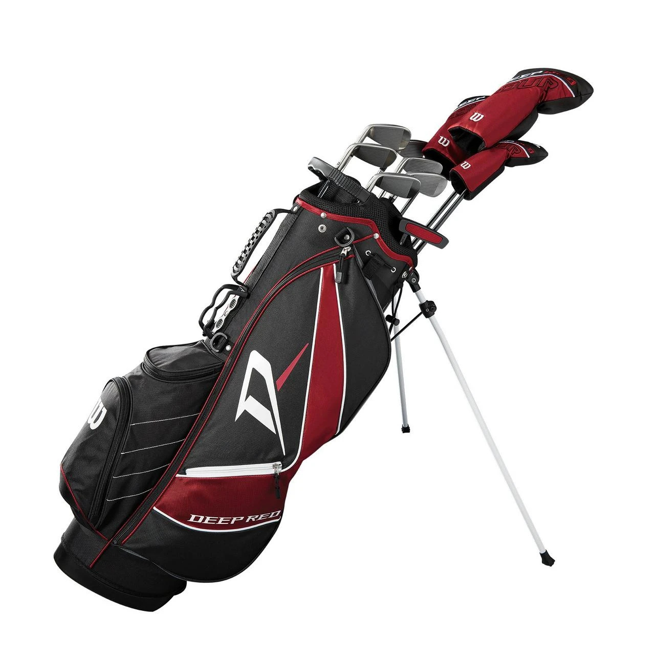 Wilson Deep Red Tour Package Set With Cart Bag - Image 6