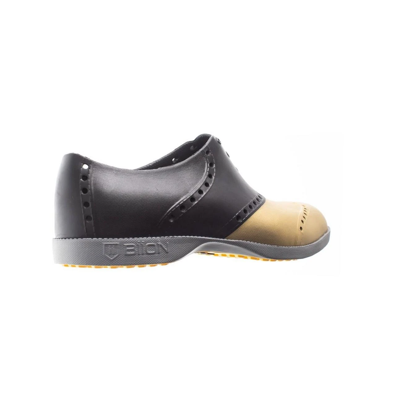 Oxford Saddle Spikeless Shoe - Black/Gold - Image 4