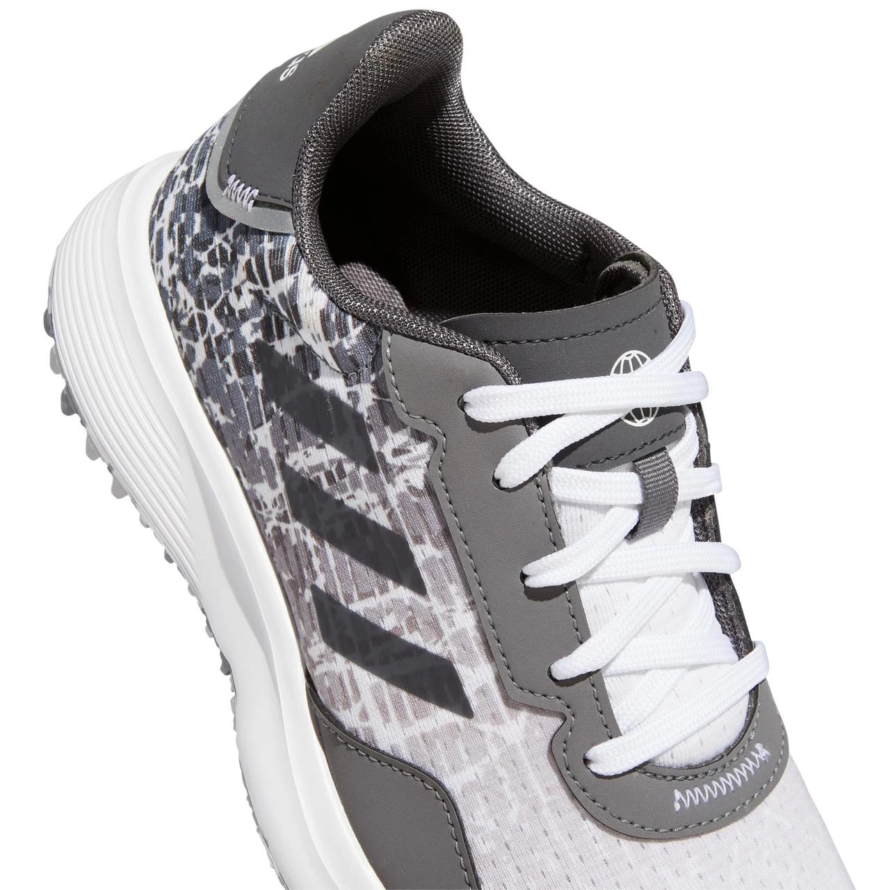 ADIDAS Junior S2G Spikeless Golf Shoe - White/Grey - Image 3