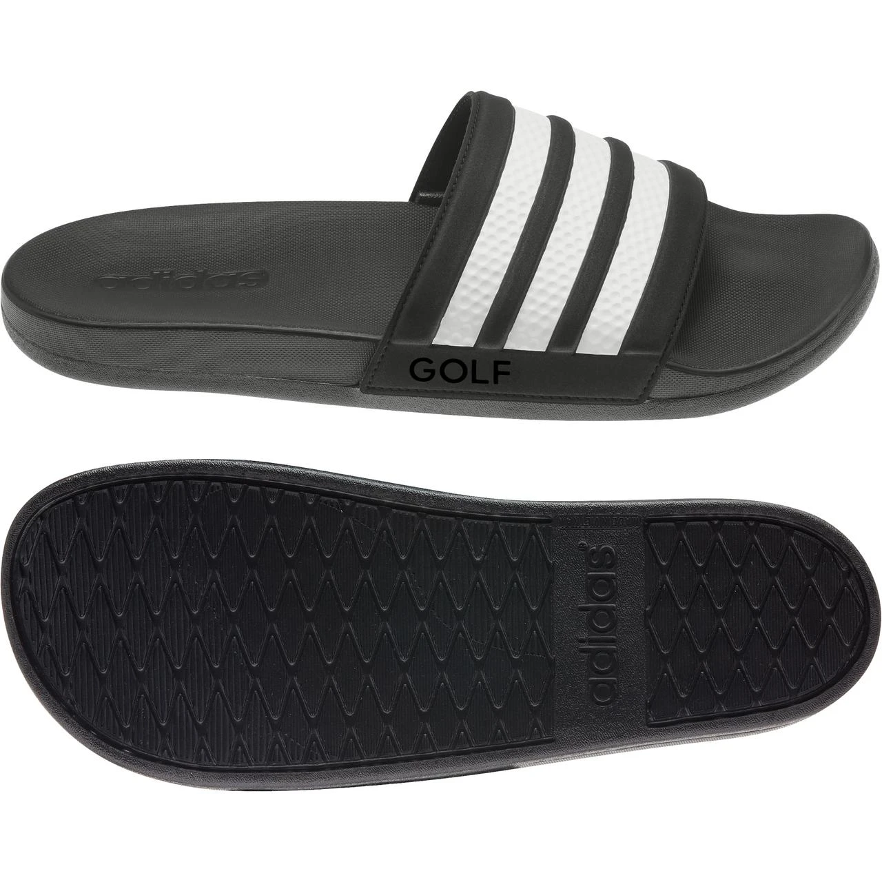 ADIDAS Men's Adilette Slide - Black - Image 3