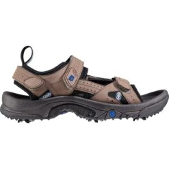 FootJoy Men's GreenJoys Spiked Golf Sandal - Dark Taupe