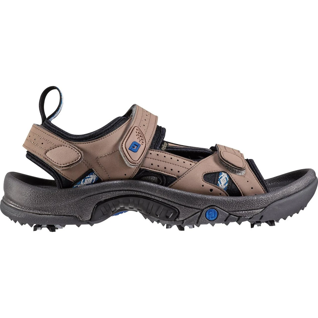 FootJoy Men's GreenJoys Spiked Golf Sandal - Dark Taupe