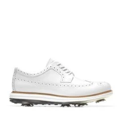 Cole Haan Men's Original Grand Tour Spiked Golf Shoe - White