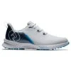 FootJoy Men's Fuel Sport Spikeless Golf Shoe - White/Navy