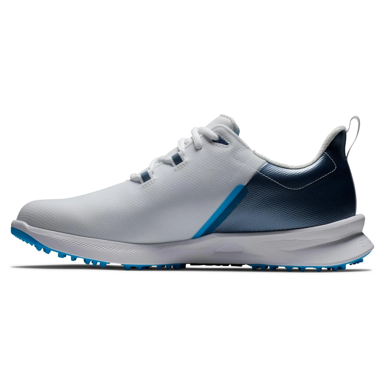 FootJoy Men's Fuel Sport Spikeless Golf Shoe - White/Navy - Image 7