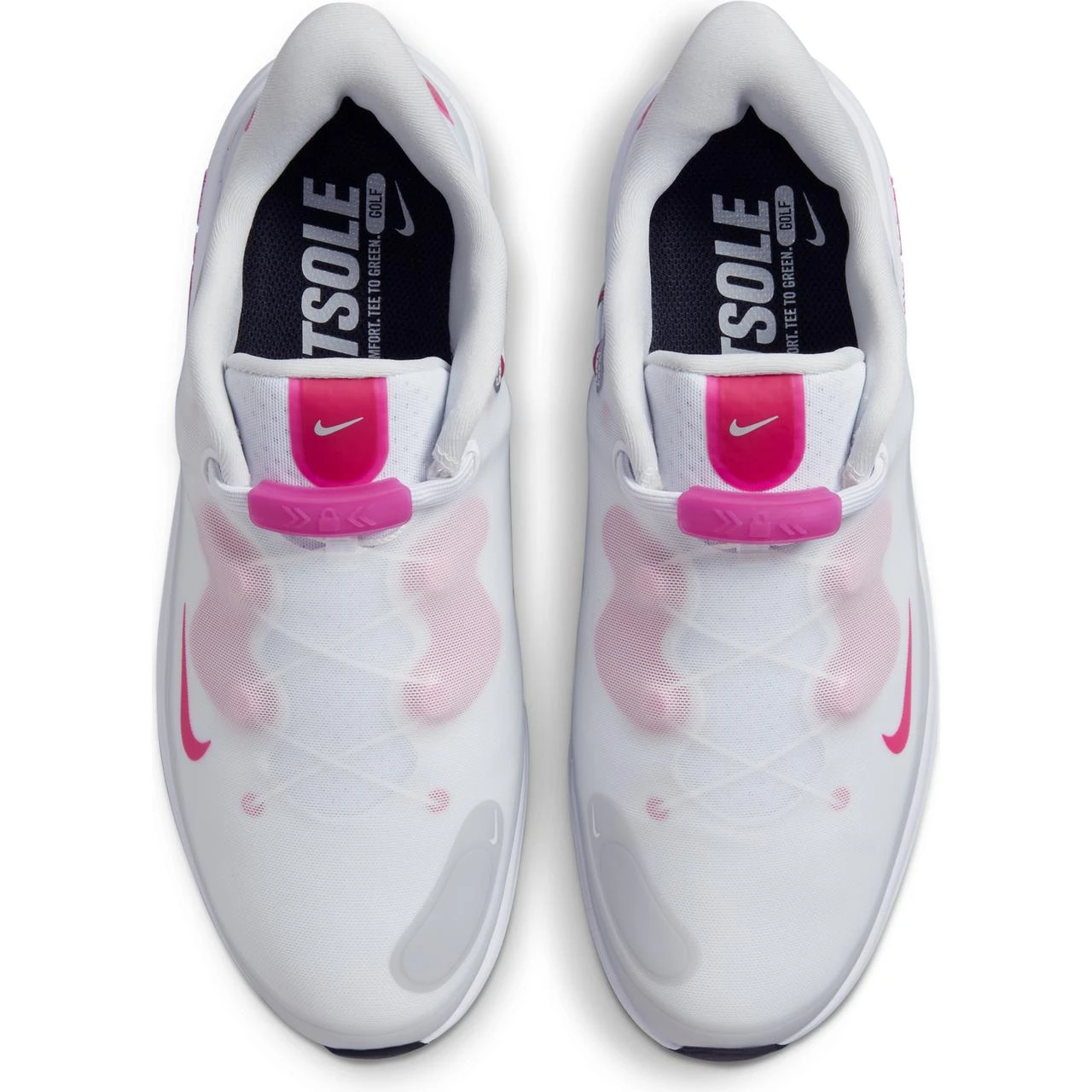 Nike Women's React Ace Tour Spikeless Golf Shoe - White/Pink - Image 3