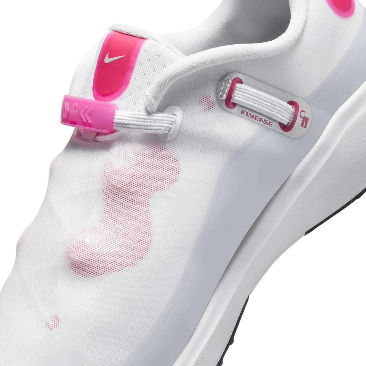 Nike Women's React Ace Tour Spikeless Golf Shoe - White/Pink - Image 7