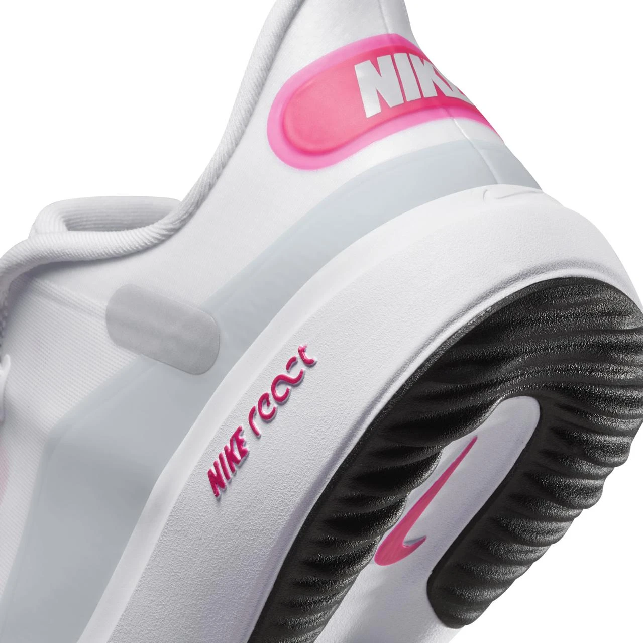 Nike Women's React Ace Tour Spikeless Golf Shoe - White/Pink - Image 8