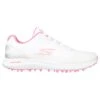 Skechers Women's Go Golf Max 2 Spikeless Golf Shoe - White/Pink