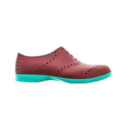 Men's Oxford Bright Spikeless Shoe - Brick Red/Teal