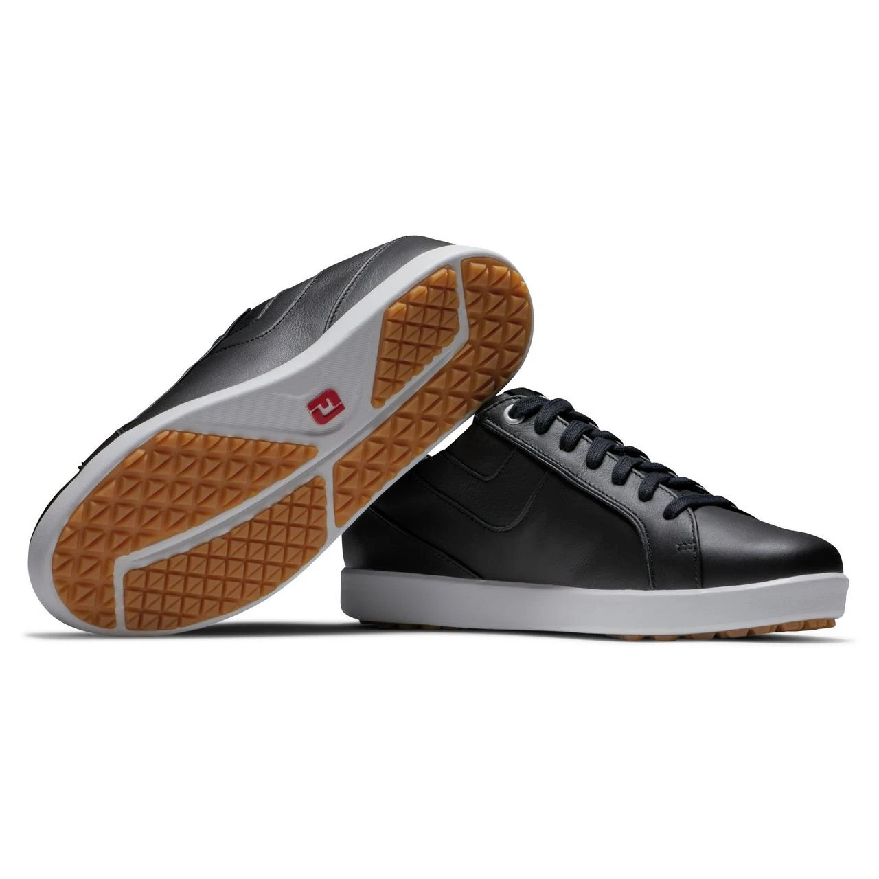 FootJoy Women's FJ Links Spikeless Golf Shoe - Black/White - Image 3