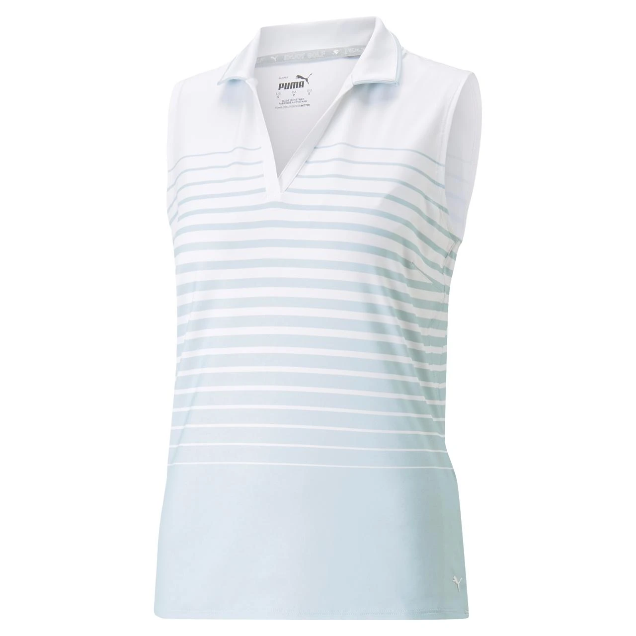 Puma Women's MATTR Stripe Sleeveless Polo